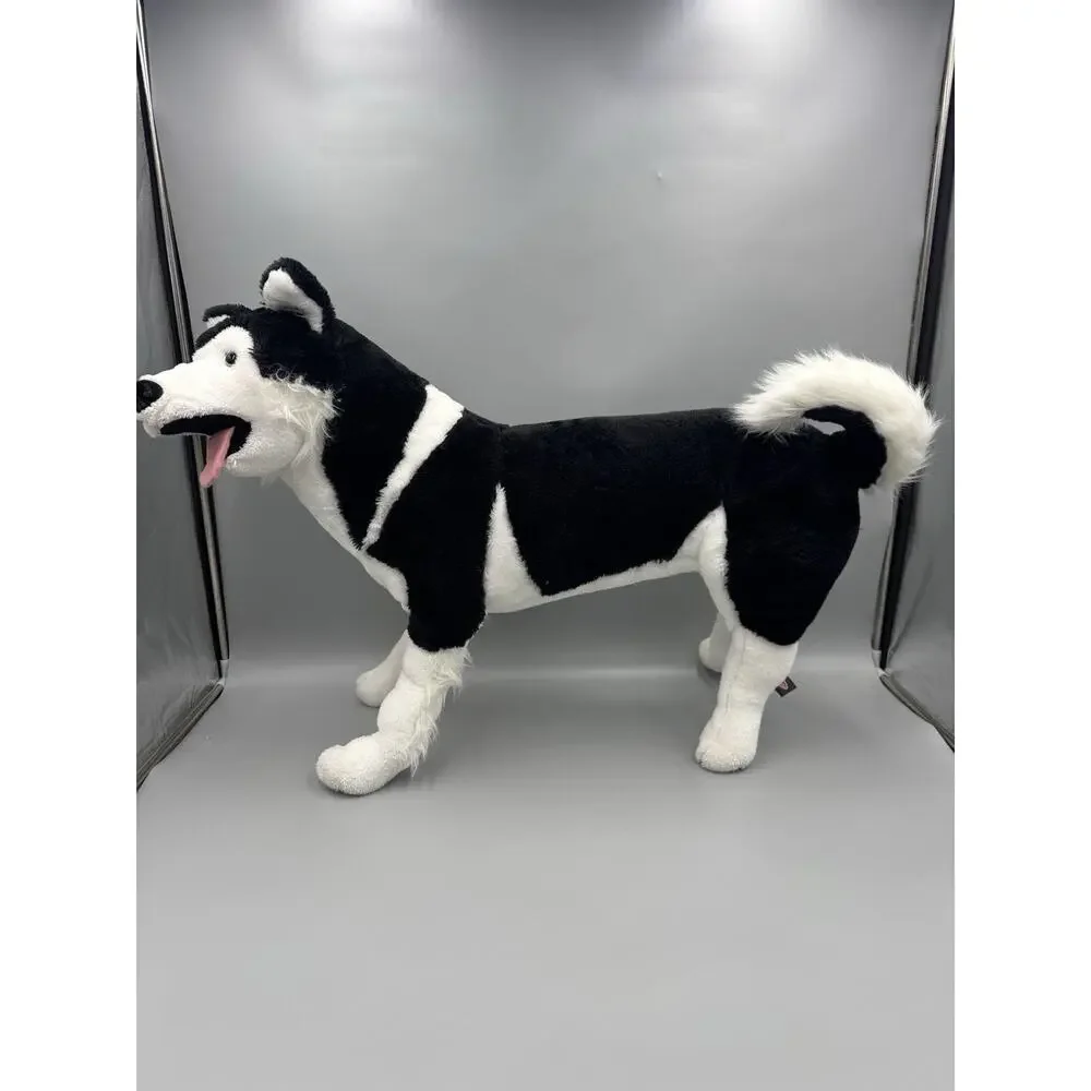 Melissa & Doug Large Siberian Husky Lifelike Puppy Dog 26” Long Plush Realistic